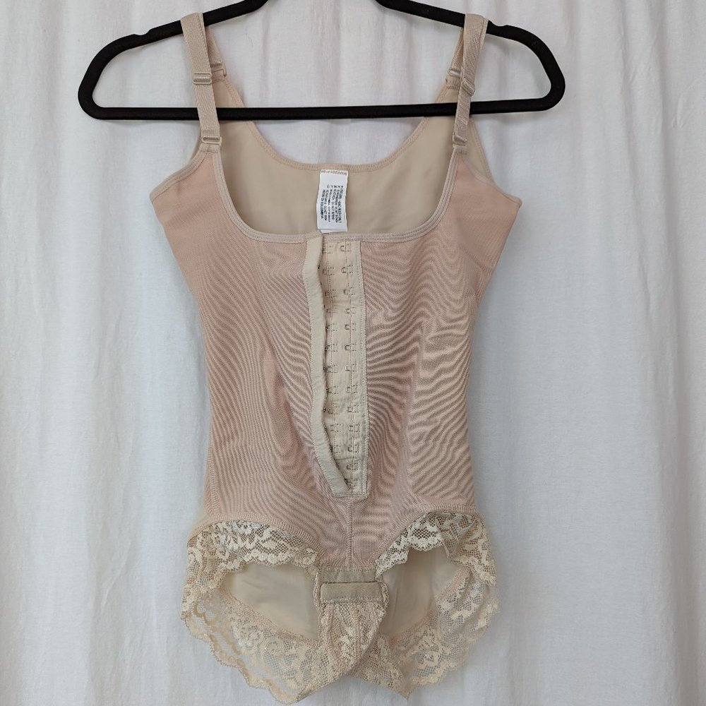 Columbian Fajas Lycra Nude One Piece Full Body Girdle Size XXS
